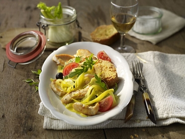 Hähnchengeschnetzeltes Mediterran
