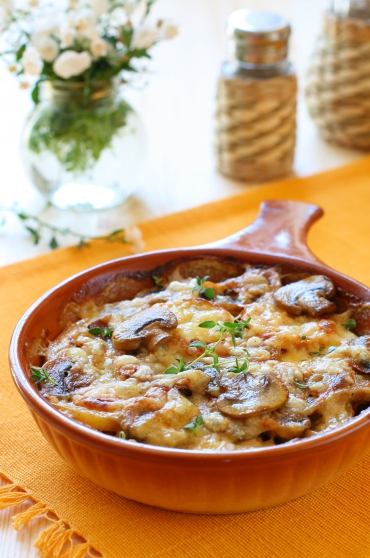 Kartoffel-Waldpilz-Gratin
