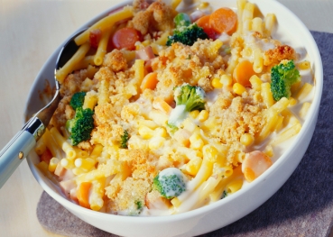 Makkaroniauflauf mit Kruste