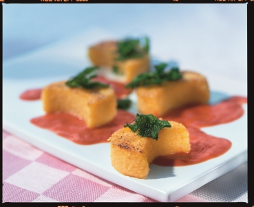 Polentaplätzchen