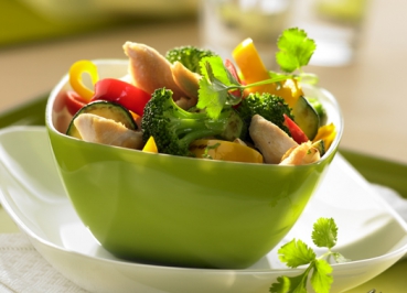 Hähnchenbrustsalat mit Gemüse