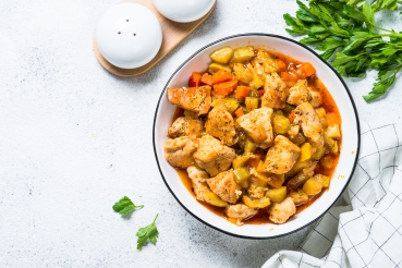 Gratinierte Putenschnitzelchen
