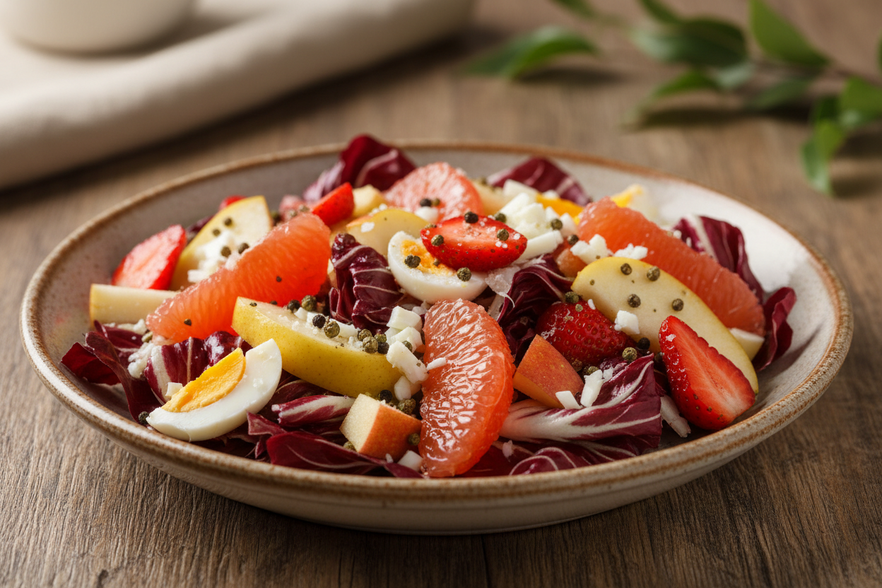 Radicchiosalat mit Früchten